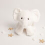 Gift Boxed White Soft Plush Elephant Toy, thumbnail 2 of 4
