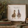 Personalised Home Sign Ducks, thumbnail 1 of 5