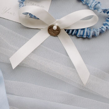 Personalised Silver Sixpence Lucky Wedding Horseshoe Gift, 4 of 4
