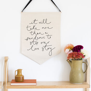 Pandemic Love Story Wedding Banner, 2 of 2