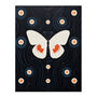 Blissful Butterfly Abstract Navy Orange Wall Art Print, thumbnail 6 of 6