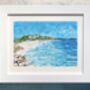 Swanpool Beach, Falmouth, Cornwall, Art Print, thumbnail 1 of 5