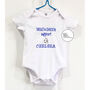 Personalised Everton Football Team Bodysuit Onesie Vest, thumbnail 3 of 4