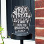 Personalised Trick Or Treat Halloween Solar Light Sign, thumbnail 1 of 8