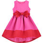Christmas Red And Pink Girls Party Dress, thumbnail 2 of 3