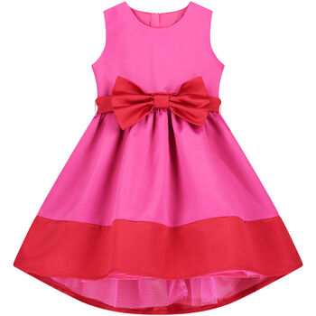 Christmas Red And Pink Girls Party Dress, 2 of 3