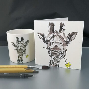 Personalised Lonesome George Giraffe Ceramic Mug, 2 of 8