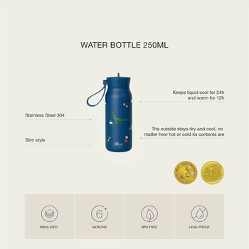 Personalised Water Bottle With Carry Handle 250ml, 5 of 7