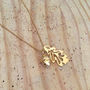 Oak And Acorn Pendant In 18ct Yellow Gold Vermeil, thumbnail 1 of 5