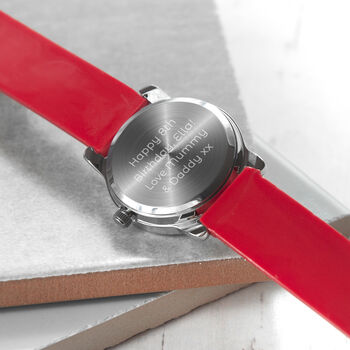 Personalised Kid's Red Football Watch, 8 of 11