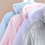 Personalised Grey Fleece Baby Hooded Dressing Gown, thumbnail 4 of 7