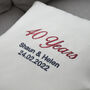 Personalised Ruby Anniversary Embroidered Cushion, thumbnail 5 of 8