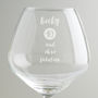Personalised Special Age Birthday Goblet Glass For Her, thumbnail 4 of 5