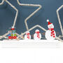 Snowman Family With Gifts Christmas Decoration, thumbnail 1 of 4
