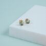 Brooklyn Blue Topaz And Gold Plated Studs, thumbnail 1 of 4