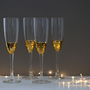 Set Of Two Honeycomb Gold Champagne Flutes, thumbnail 1 of 2