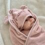 Personalised Hooded Towel In Dusky Pink, thumbnail 6 of 6