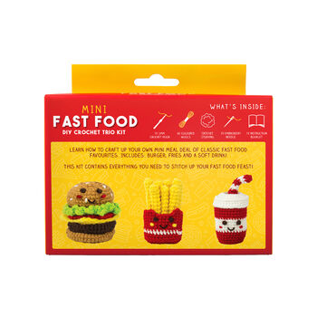 Mini Fast Food Diy Crochet Kit, 5 of 5