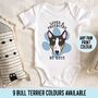 Bull Terrier Baby Onesie, thumbnail 1 of 6