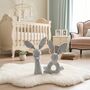 Personalised Baby Bunny Rattle Gift Set Pink Or Blue, thumbnail 2 of 4
