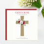 Communion, Christening Or Confirmation Card Red Roses, thumbnail 5 of 5