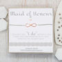 Silver And Rose Gold Infinity Slider Bracelet – Maid Of Honour, thumbnail 1 of 6