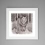 'Lion In Snow' Print, thumbnail 2 of 3