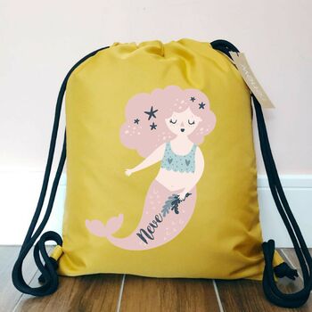 Personalised Mermaid Pe Kit Bag, 3 of 5