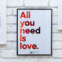 Music Print That Plays 'All You Need Is Love', thumbnail 3 of 5