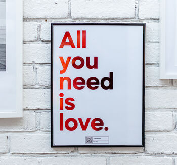 Music Print That Plays 'All You Need Is Love', 3 of 5