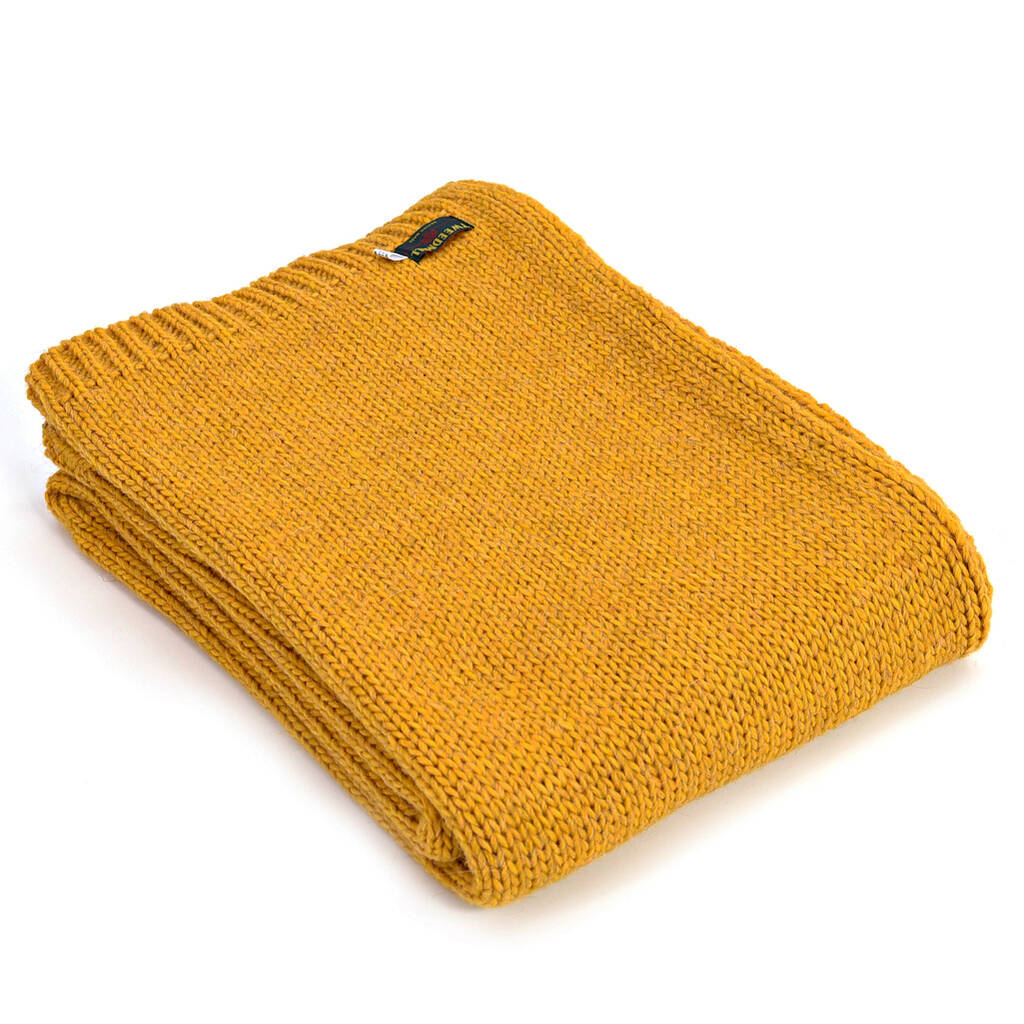 Broad Stripe Wool Blanket By Idyll Home | notonthehighstreet.com