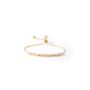 Gold Plated Cubic Zirconia Adjustable Bracelet, thumbnail 2 of 5