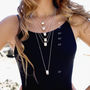 Infinity Universe Moonstone Necklace And Earring Set, thumbnail 8 of 10