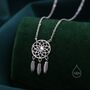 Sterling Silver Dreamcatcher Pendant Necklace, thumbnail 4 of 11