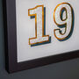 Personalised Date Handmade Gold Leaf Glass Sign, thumbnail 3 of 7