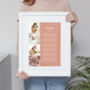 Personalised Wedding Photos And Text Art Print, thumbnail 8 of 12