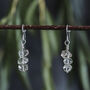 Herkimer Diamond Icicle Dangle Earrings, thumbnail 2 of 7
