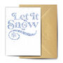 Let It Snow Plantable Christmas Card, thumbnail 1 of 2