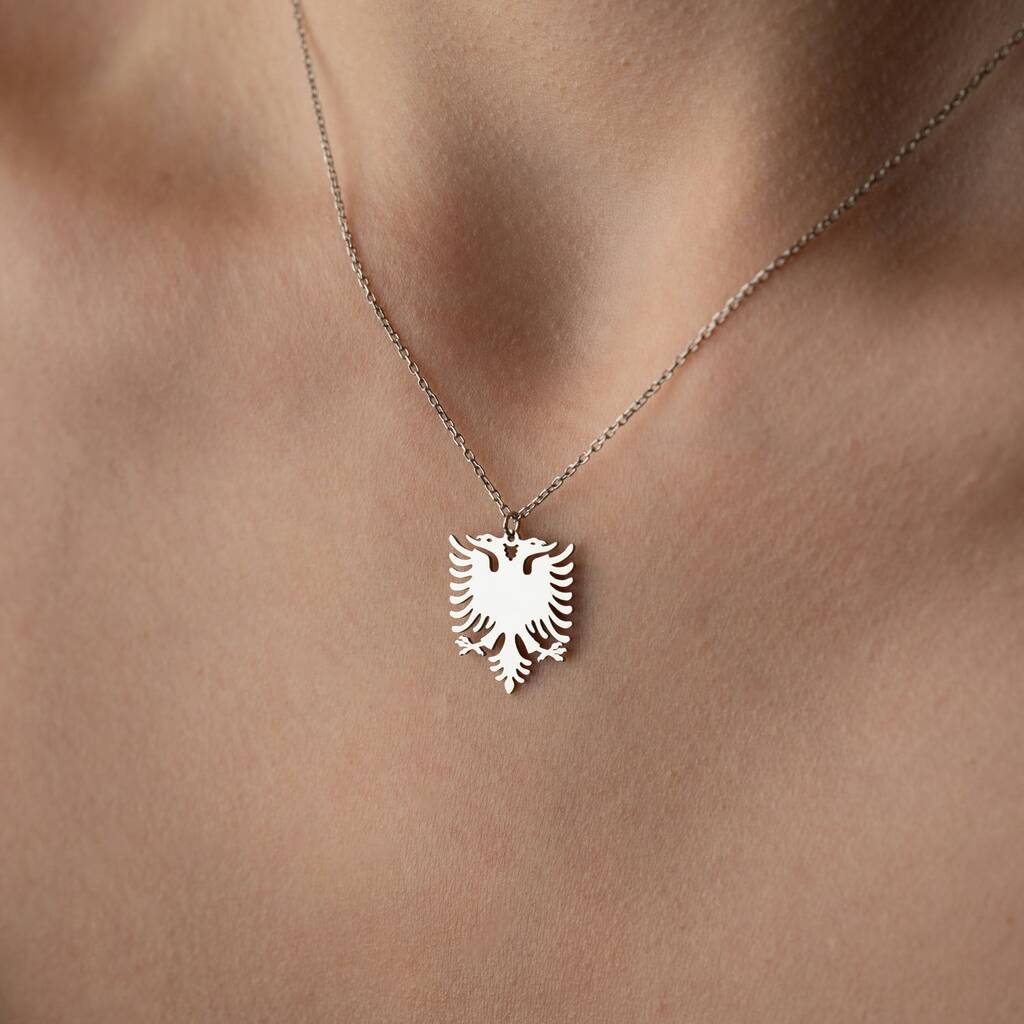 Heritage Albanian Eagle Necklace, 1 of 9
