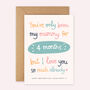 Personalised First Mother's Day Card For New Mum, thumbnail 3 of 6