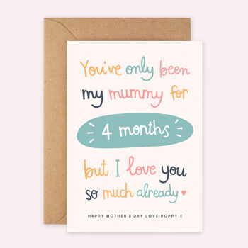 Personalised First Mother's Day Card For New Mum, 3 of 6