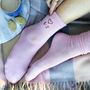 Women's Personalised Bamboo Valentine's Heart Socks, thumbnail 1 of 4