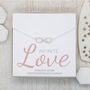 Sterling Silver Infinity Necklace, Infinite Love, thumbnail 1 of 5