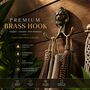 Vintage Brass Lion Wall Hooks Set Of Two, thumbnail 6 of 9