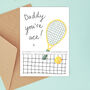 Tennis Card For Dad, Daddy Or Grandad, thumbnail 2 of 4