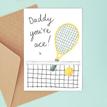 Tennis Card For Dad, Daddy Or Grandad, 2 of 4