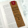 Personalised Leather Bookmark For Teacher, thumbnail 1 of 7