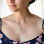 Sterling Silver Pear Drop Necklace, thumbnail 2 of 6