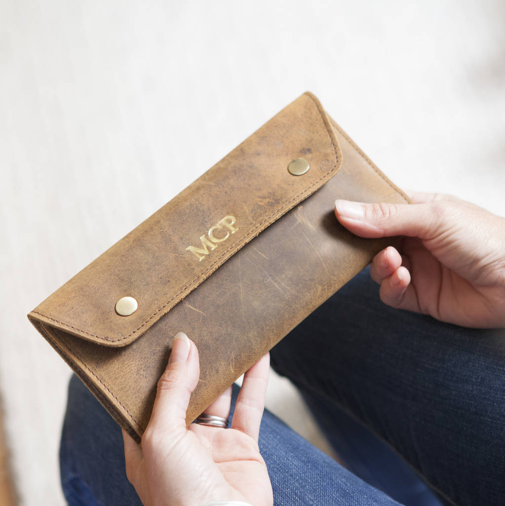 Personalised Leather Travel And Currency Wallet, 1 of 12