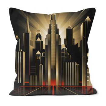 Urban Horizons Art Deco Hand Made Cushions Design One, 6 of 7